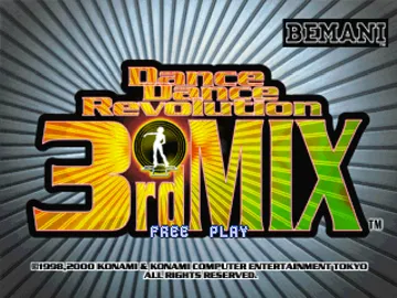 Dance Dance Revolution 3rd Mix (JP) screen shot title